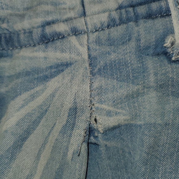 Desigual Denim Cargo Pants with Floral Print Small - Picture 9 of 10